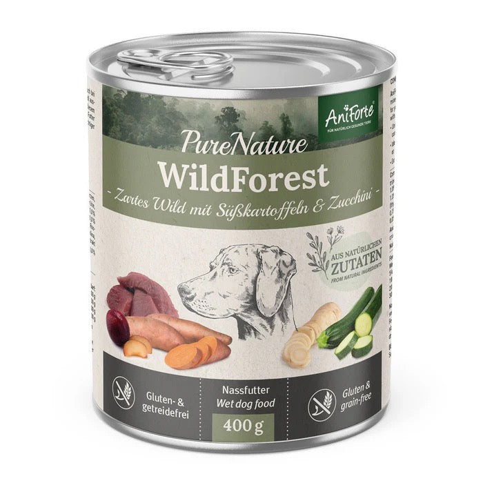 AniForte® PureNature Wild Forest (Deer and Wild Boar) x 6 - Wet Food for Dogs