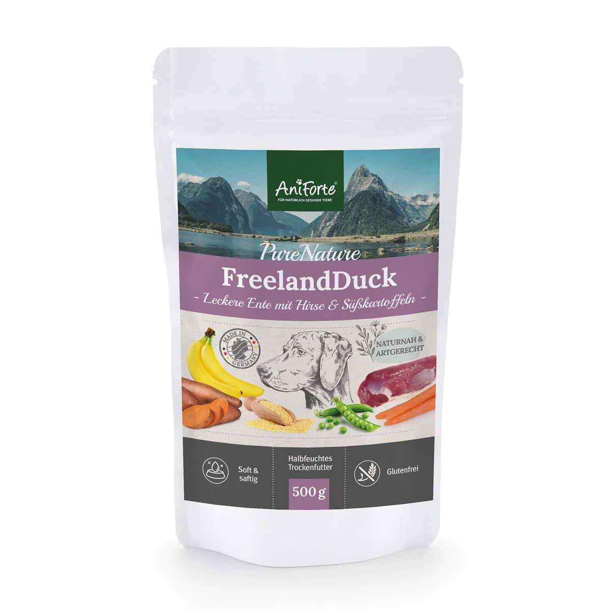 AniForte® Semi Moist Cold-Pressed Dog Food Duck