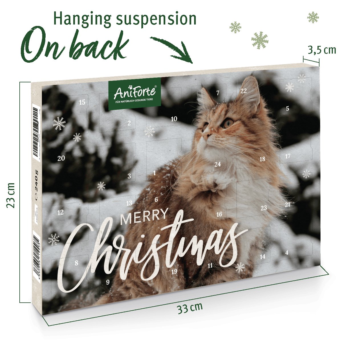 Advent Calendar "Merry Christmas" for Cats - AniForte UK