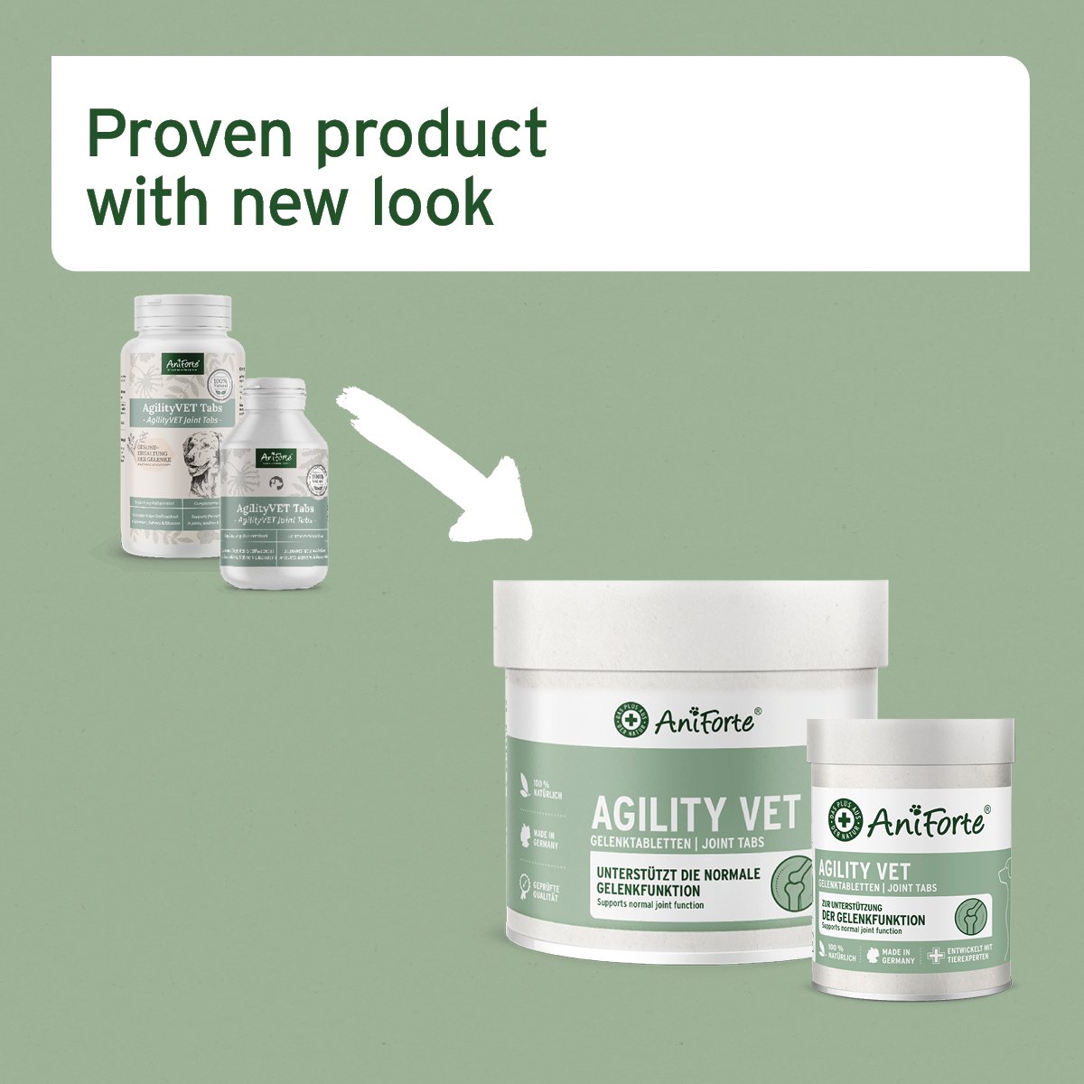 AgilityVET Joint Care Tablets for Dogs - available in two sizes - AniForte UK