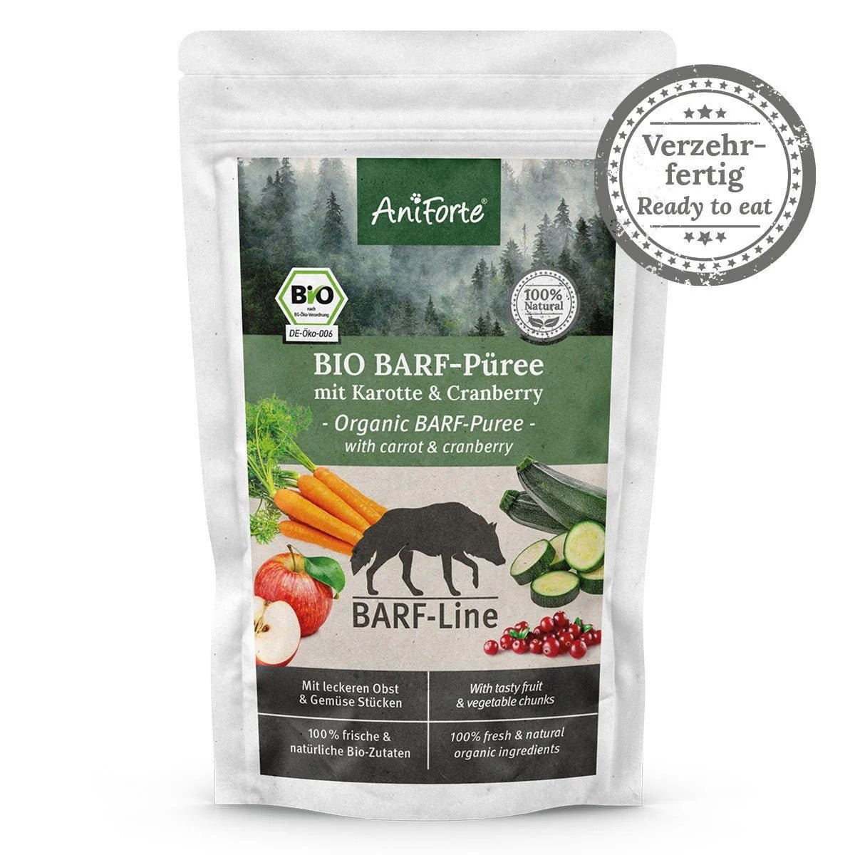 AniForte® Organic Puree Carrot & Cranberry 150g - AniForte UK