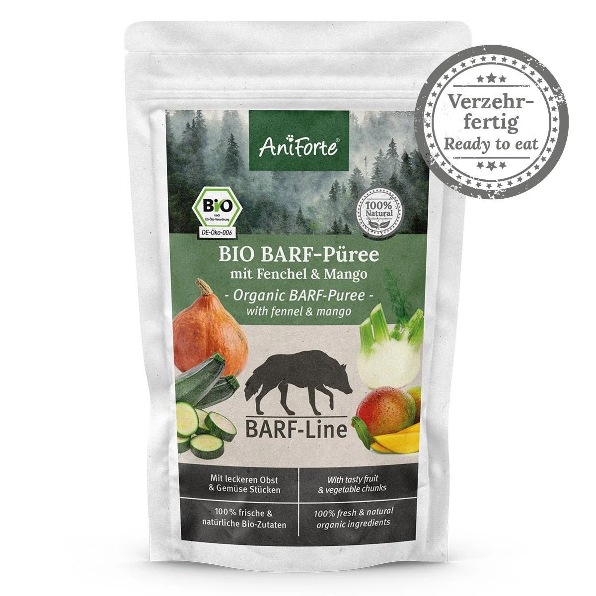 AniForte® Organic Puree Pumpkin, Fennel & Mango 150g - AniForte UK