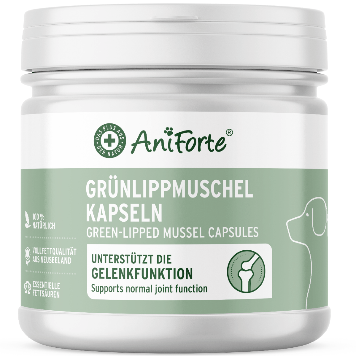 Green Lipped Mussel Capsules for Dogs - Joint Support Supplement - AniForte UK