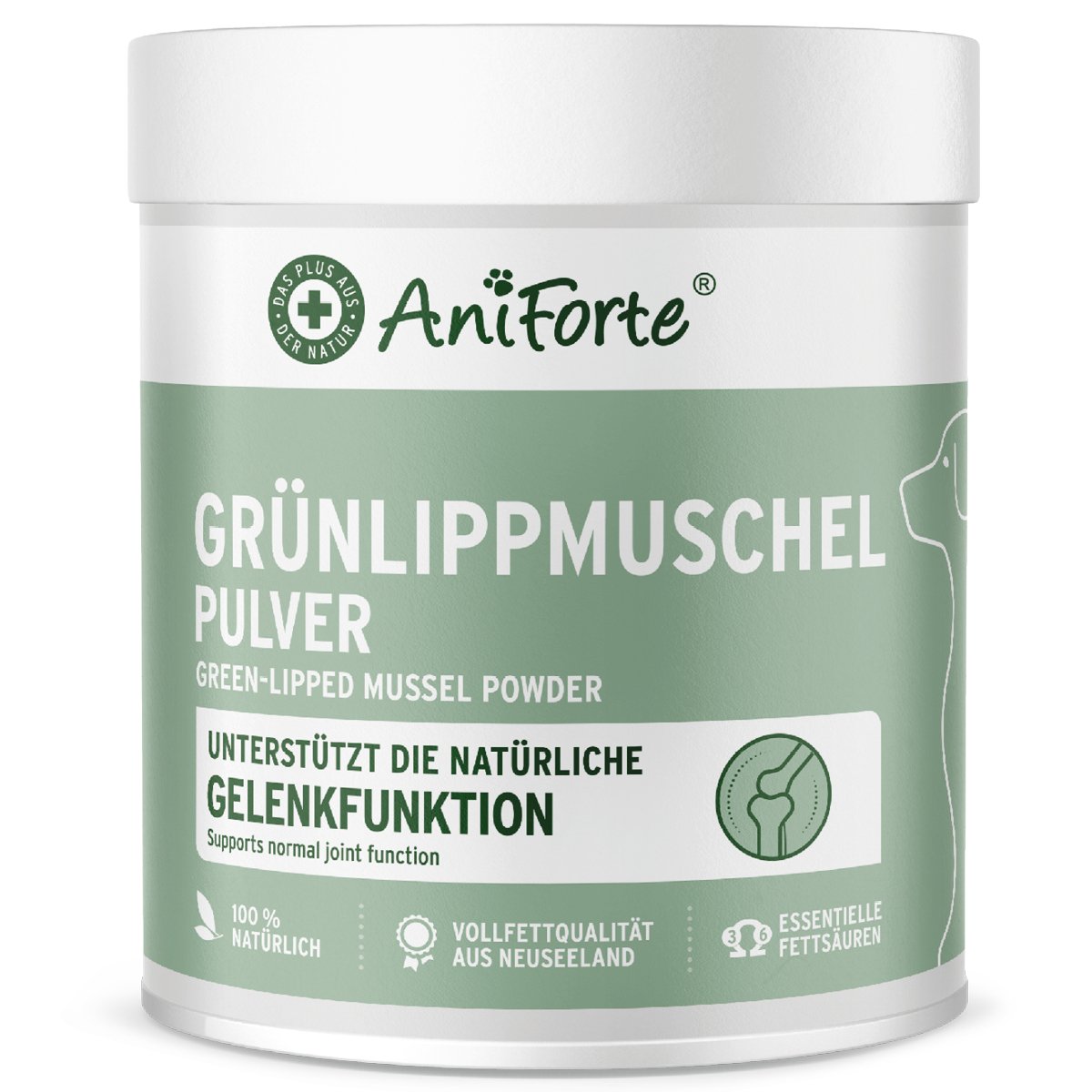 Green Lipped Mussel Powder for Dogs and Cats - Joint Support Supplement - AniForte UK