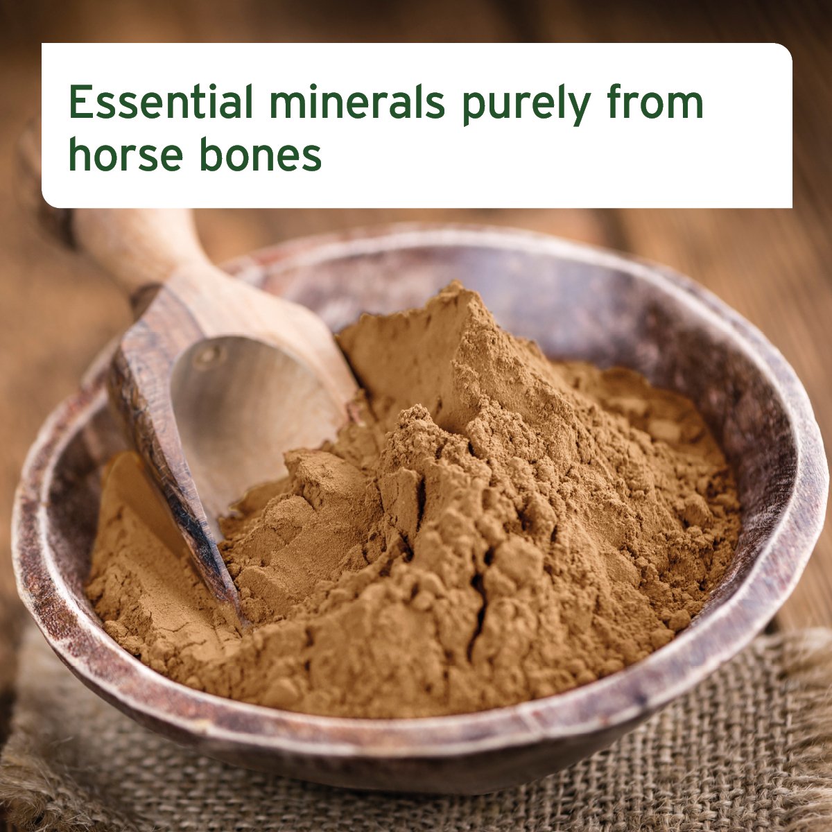 Ground Horse Bones - Natural Calcium Supplement for Dogs & Cats - AniForte UK