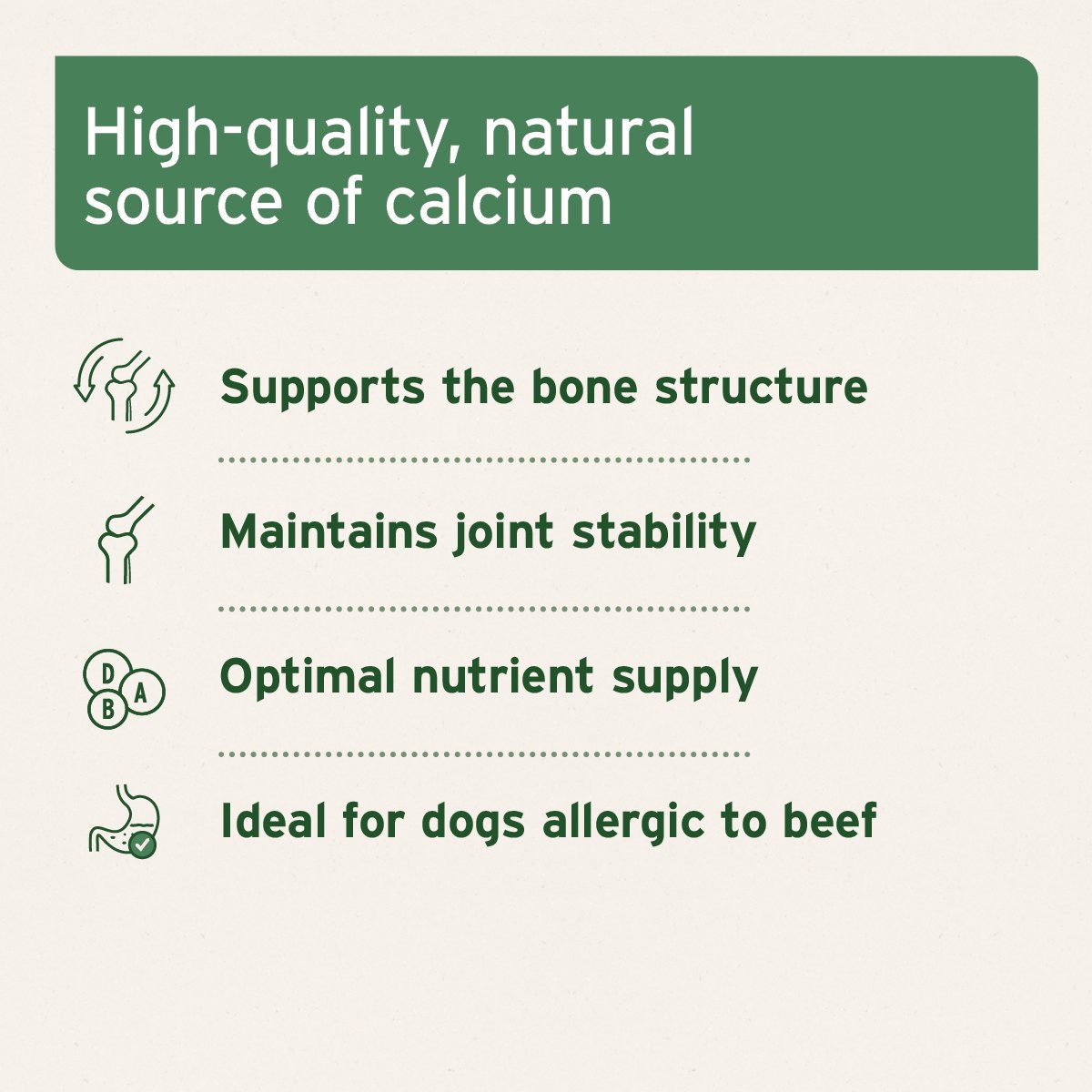 Ground Horse Bones - Natural Calcium Supplement for Dogs & Cats - AniForte UK