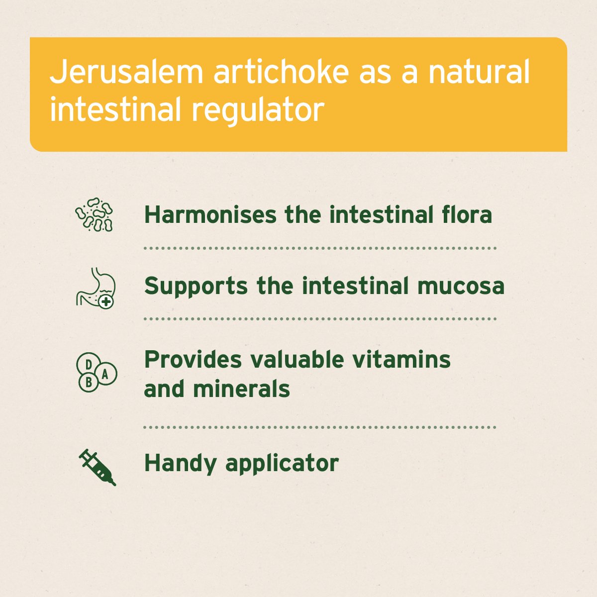 Prebiotic Jerusalem Artichoke Concentrate for Cats and Dogs - 30 ml - Natural intestinal regulator - AniForte UK