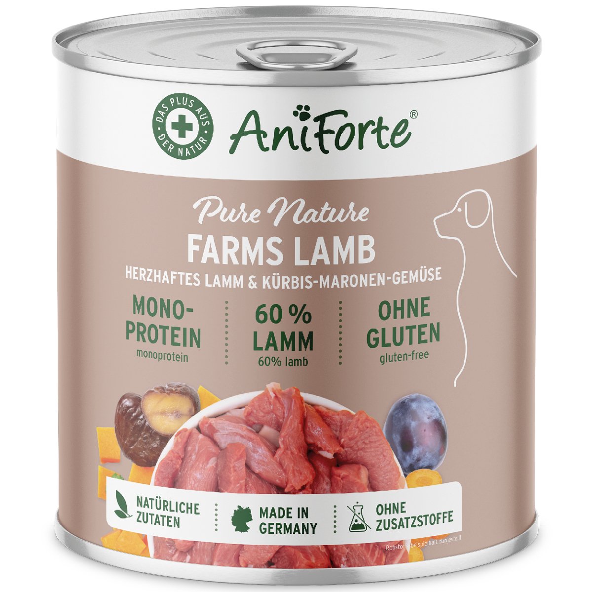 PureNature Farms Lamb - Wet Food for Dogs - AniForte UK