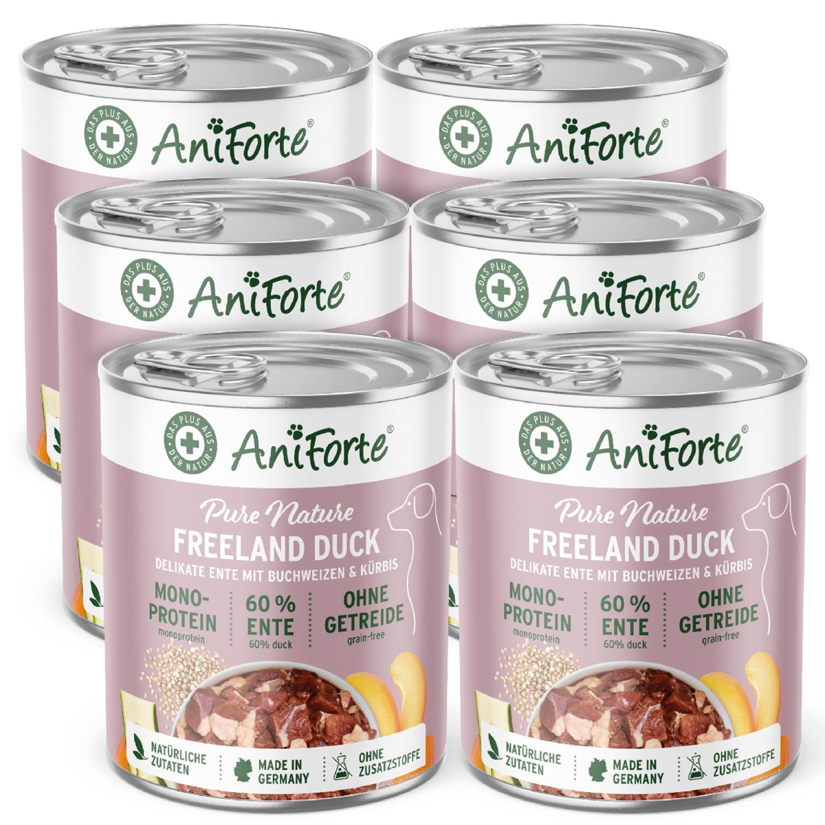 PureNature Freeland Duck - Wet food for Dogs - AniForte UK