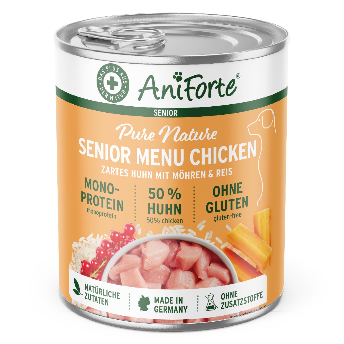 PureNature Senior Chicken - Wet food for Senior Dogs 6 x 400g - AniForte UK